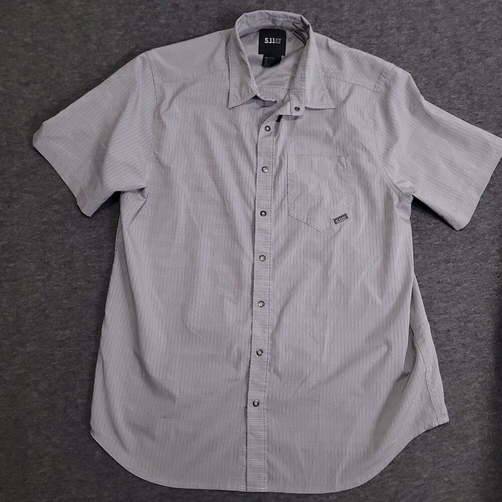 5.11 Tactical Med button front shirt collar longsleeve lightweight keyhole sheer